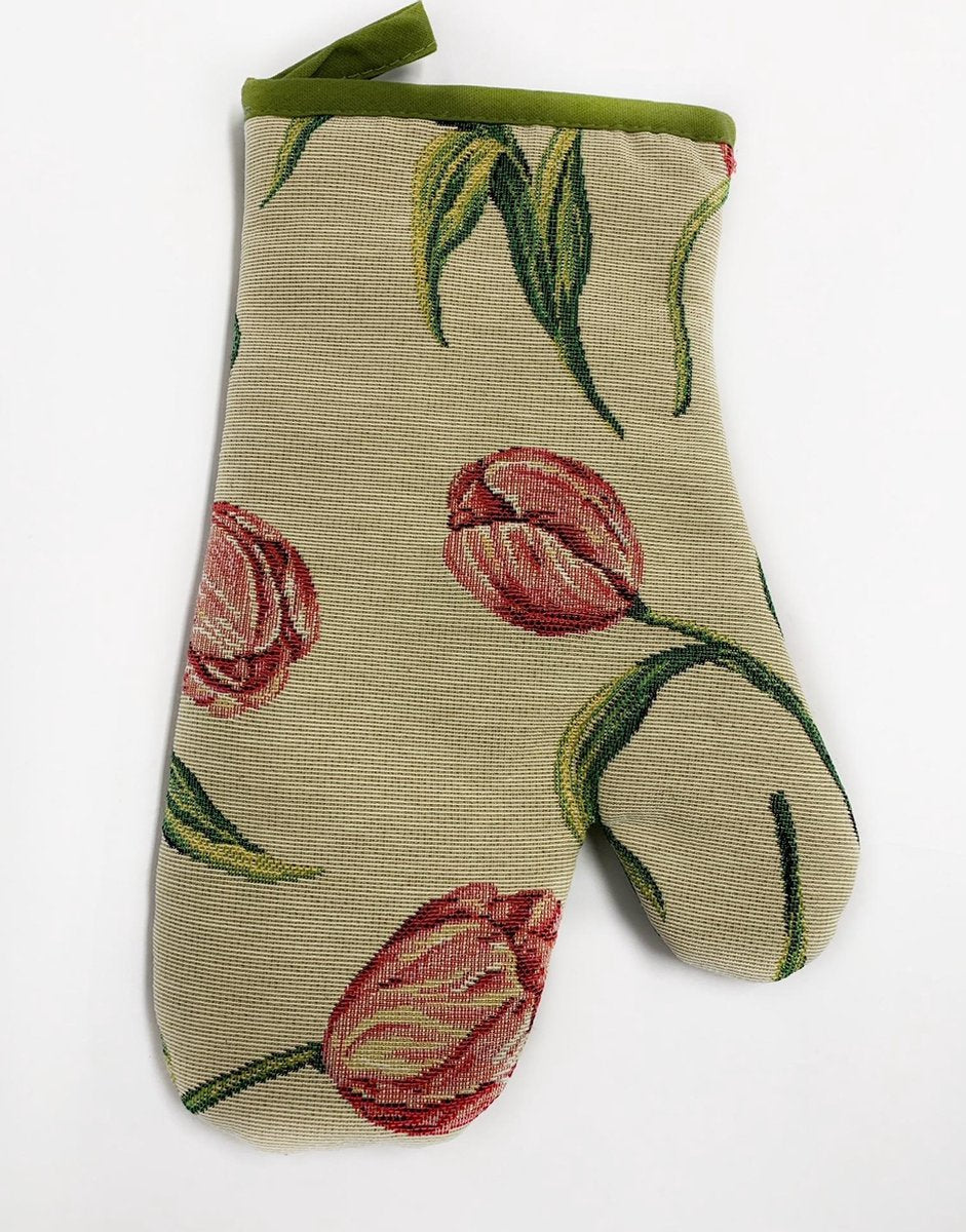 Ovenwant - luxe gobelinstof - Tulpen