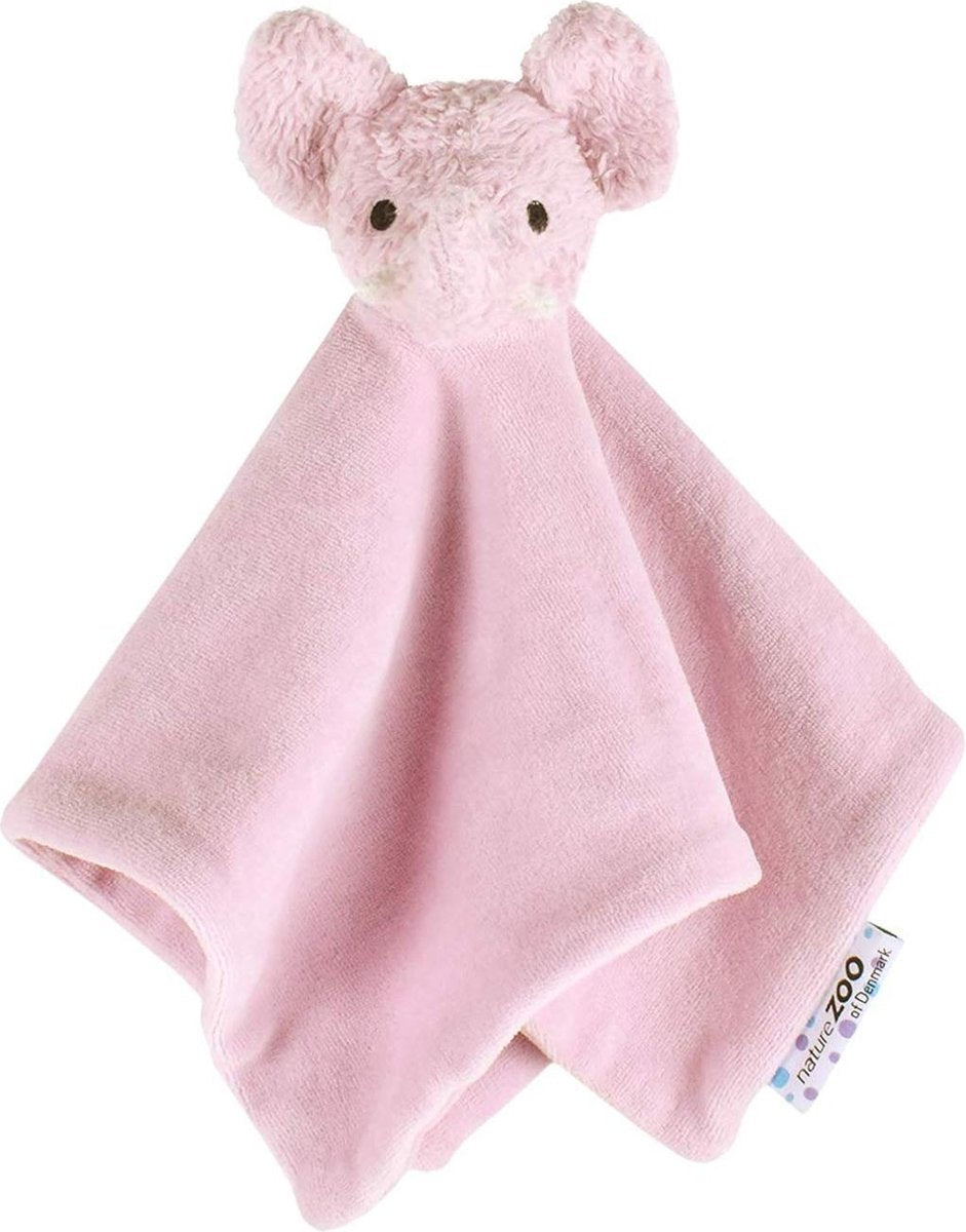 Naturezoo Knuffeldoekje Olifant Biologisch 32 Cm Roze