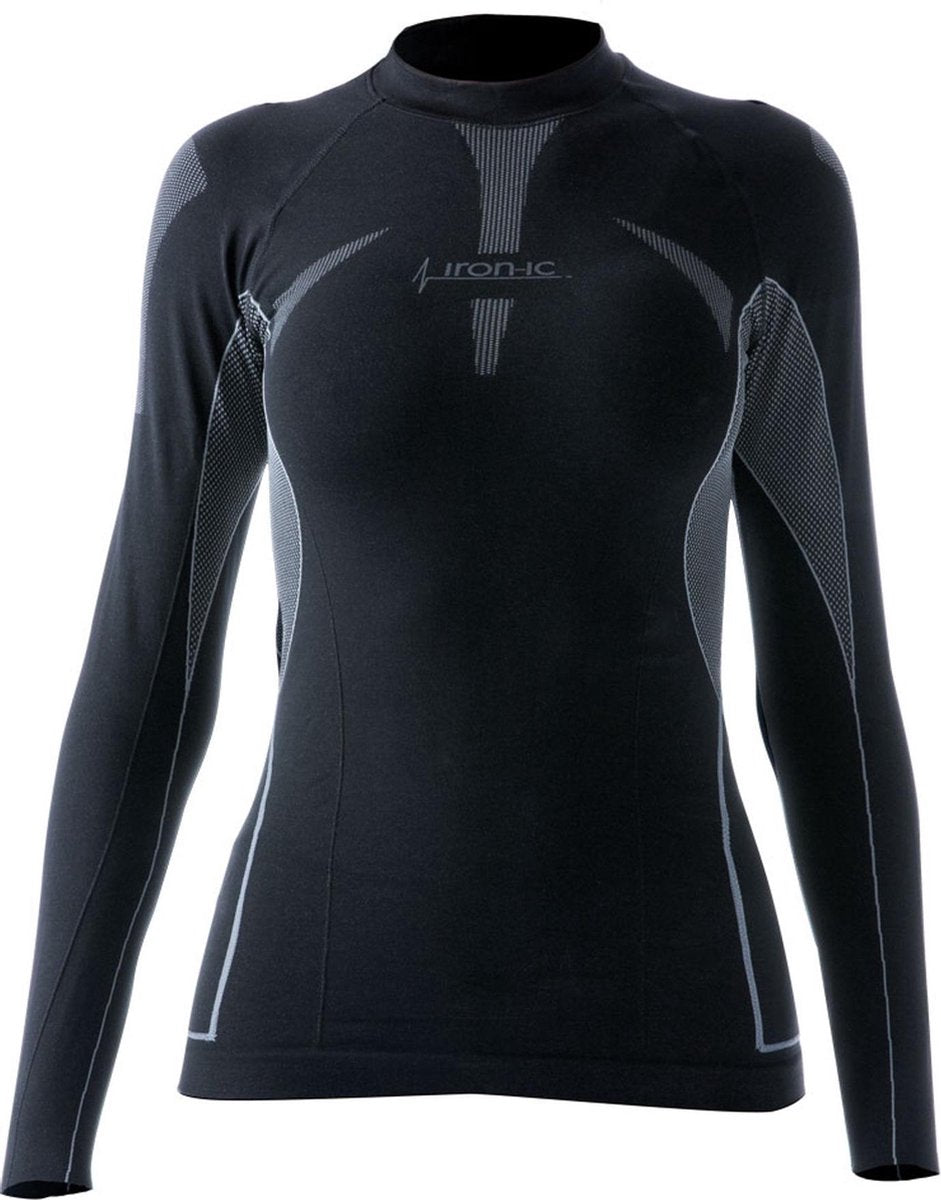 Iron-ic Thermoshirt Dames Polyamide Zwart Maat S/m