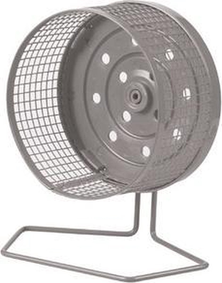 M-Pets trainingswiel grijs voor je knaagdier M 18cm