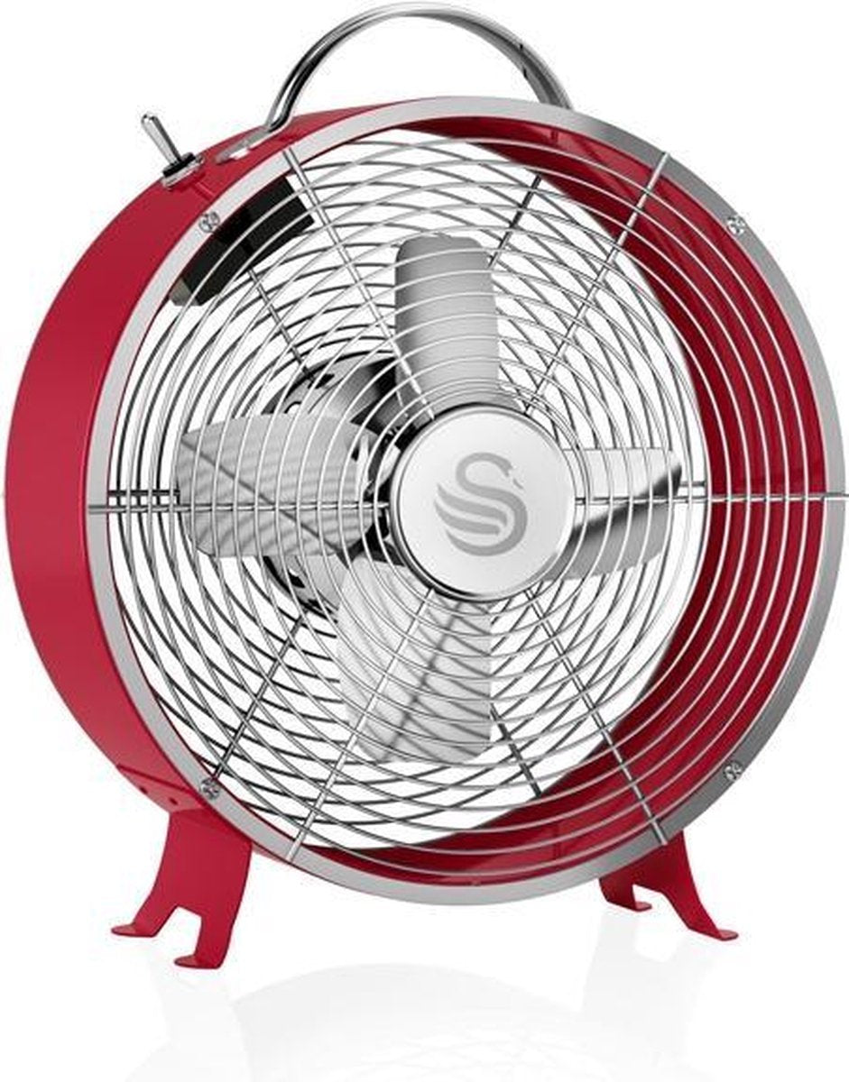 Swan Tafelventilator - 8 inch - Rood