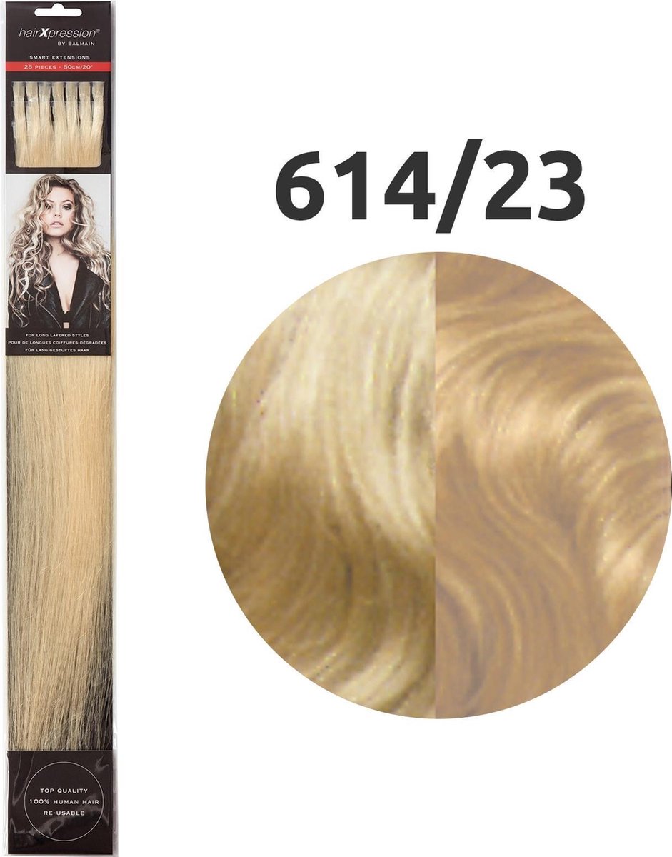 Balmain - HairXpression - Fill-In Extensions - Straight - 50 cm - 25 Stuks - 614/23