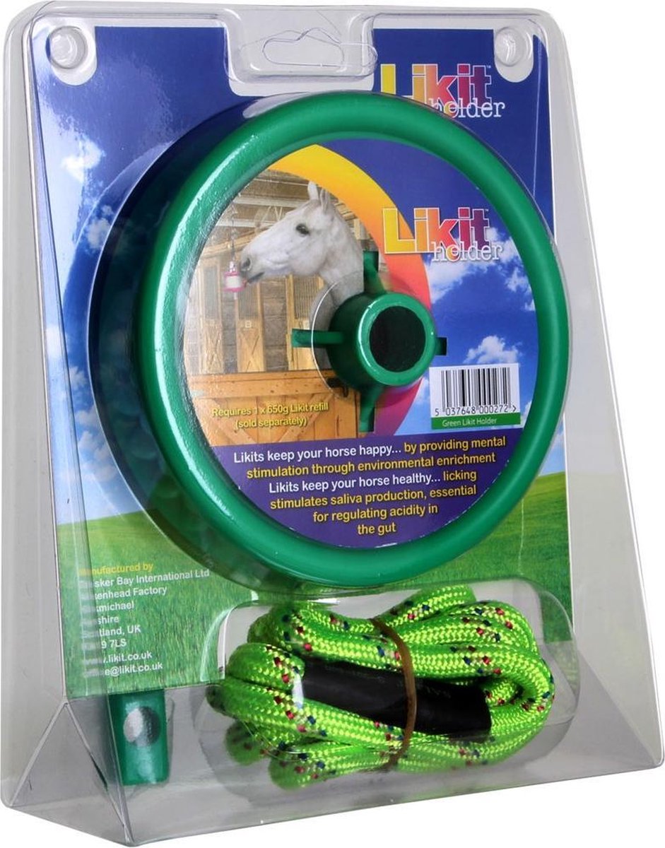 Likit Liksteenhouder Paard met Touw - Groen