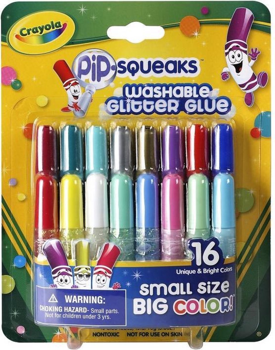 Crayola 16 Glitterlijmtubes