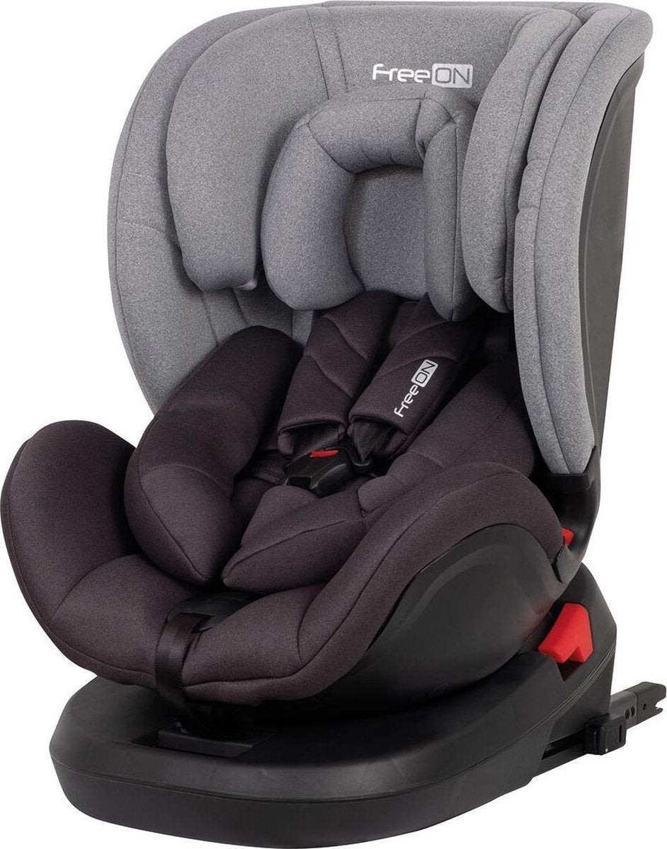 FreeON autostoel Linus 360° met isoFix Grijs (0-36kg) - Groep 0-1-2-3 autostoel voor kinderen van 0 tot 12 jaar