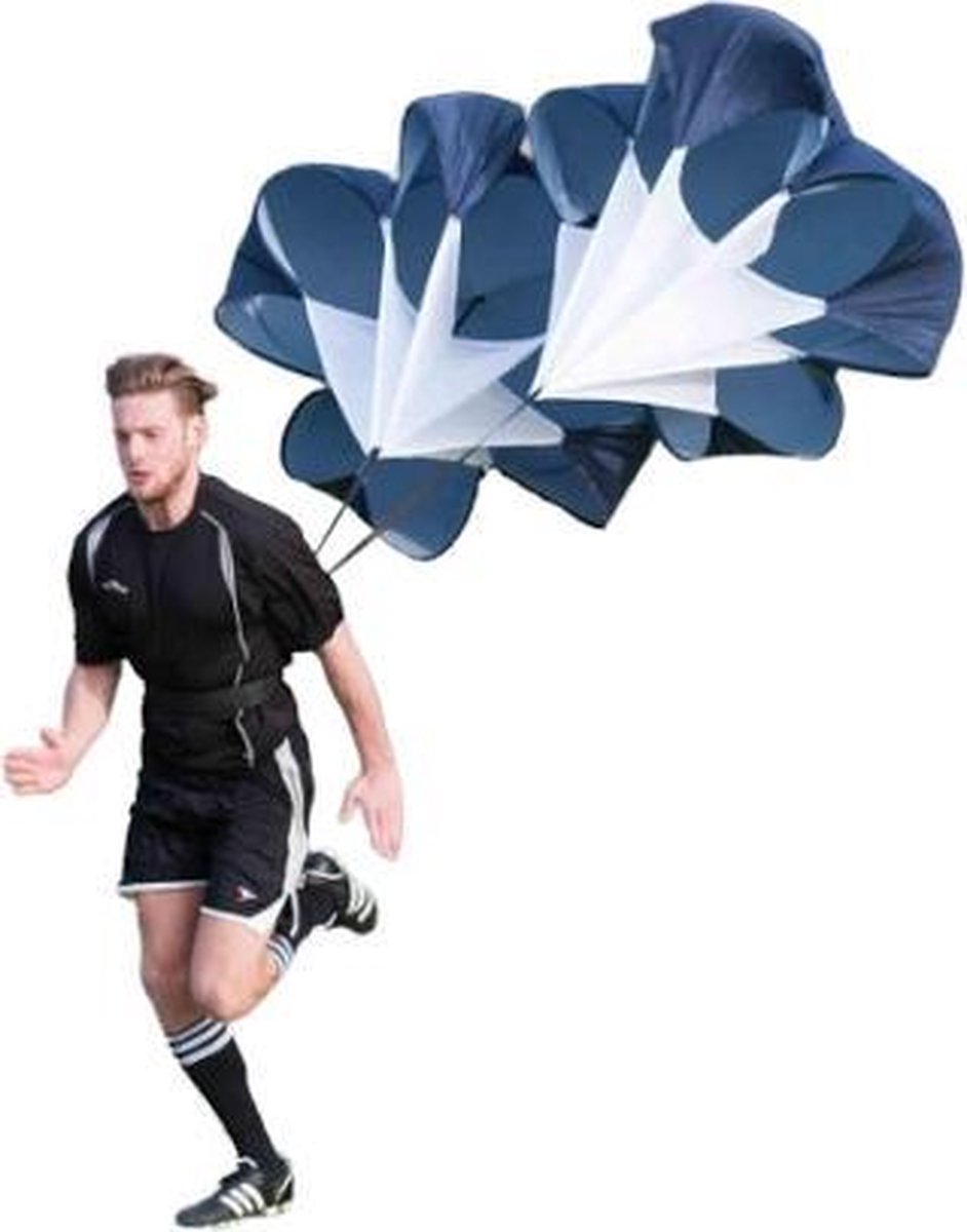 Precision Trainingsparachute Pro Dual Speed Chute 105 Cm Blauw/wit