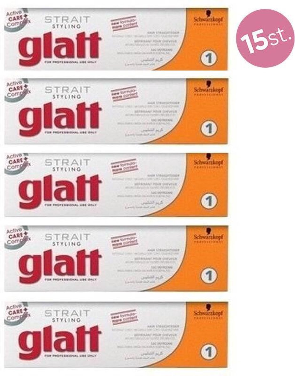 15X Schwarzkopf Strait Styling Glatt kit 1 2x40ml