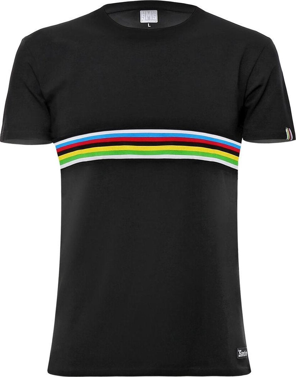 Santini UCI T-Shirt Cotton/Lycra  - Maat S