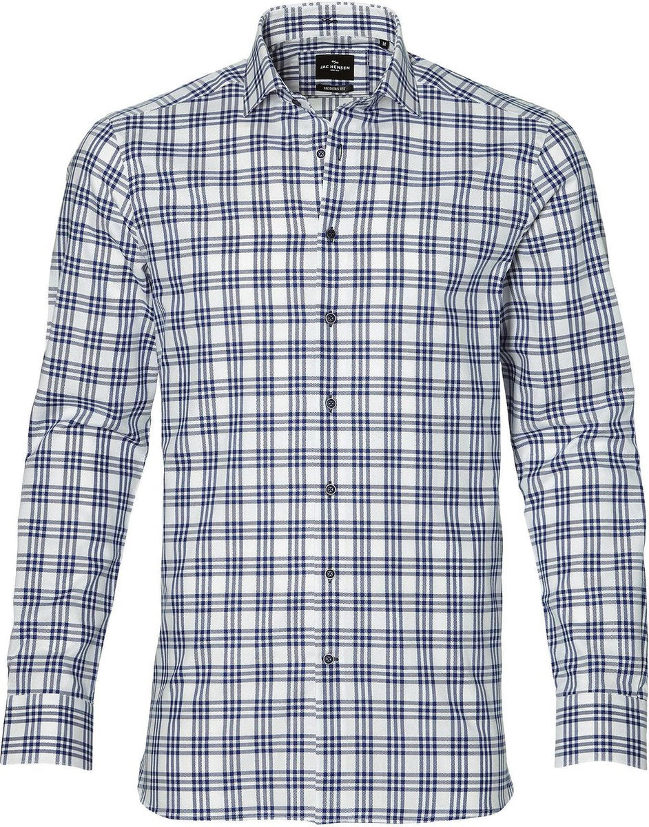 Jac Hensen Overhemd - Modern Fit - Blauw - 3XL Grote Maten