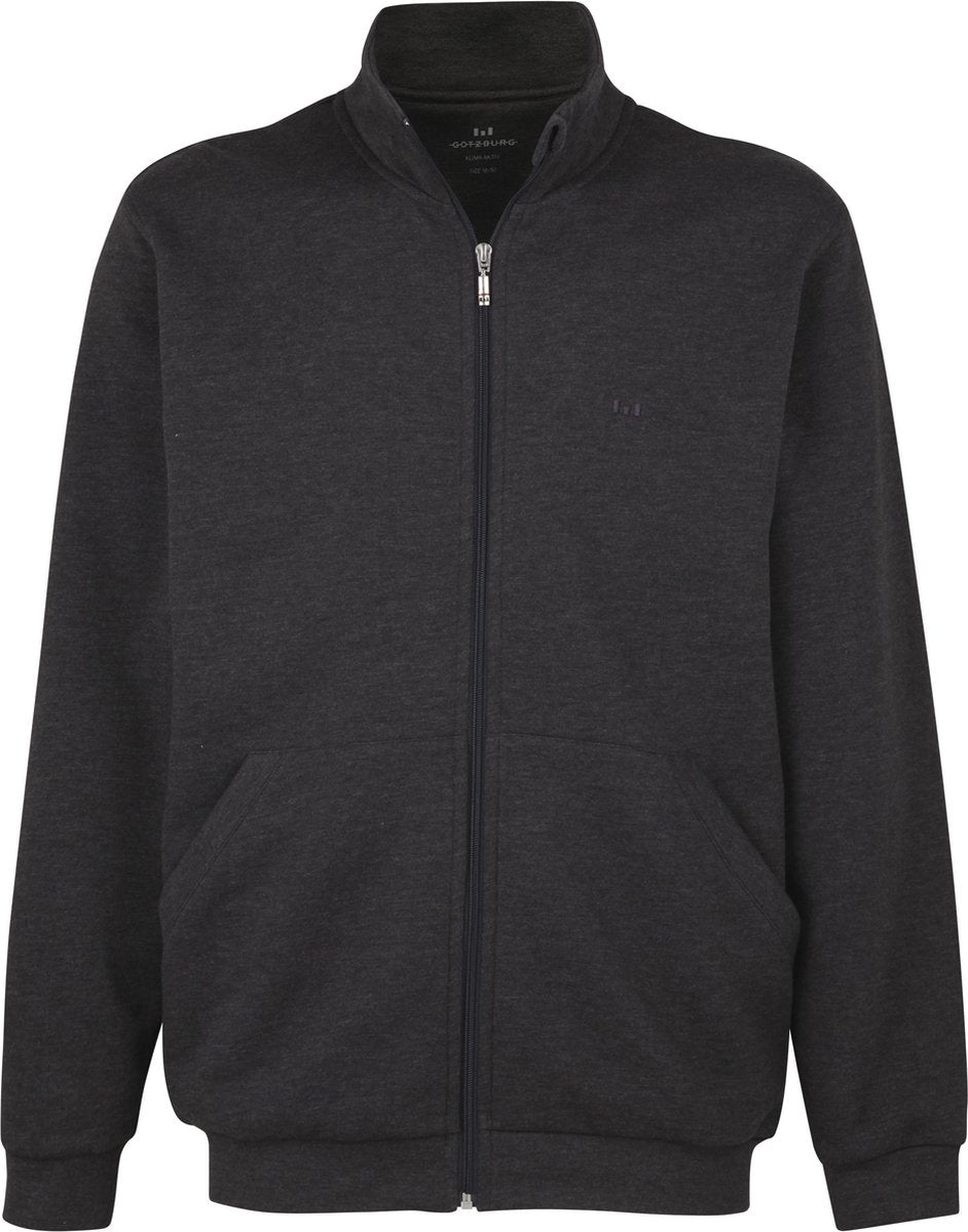 Gotzburg heren lounge vest (middeldik) - donkergrijs -  Maat: 3XL