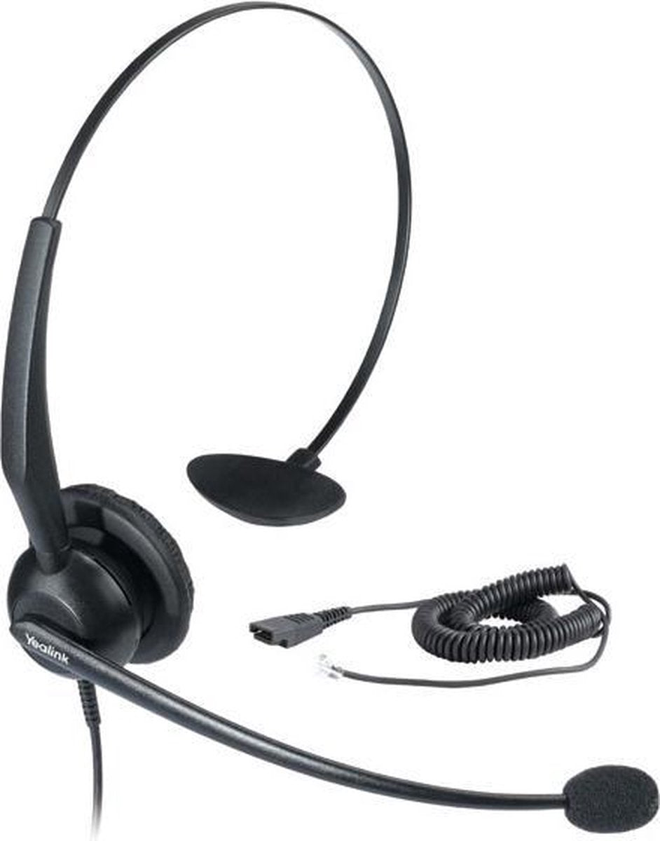 Yealink YHS32 Monauraal Hoofdband Zwart hoofdtelefoon