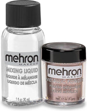 Mehron Schmink Metallic Poeder + Mixing Liquid - Lavendel