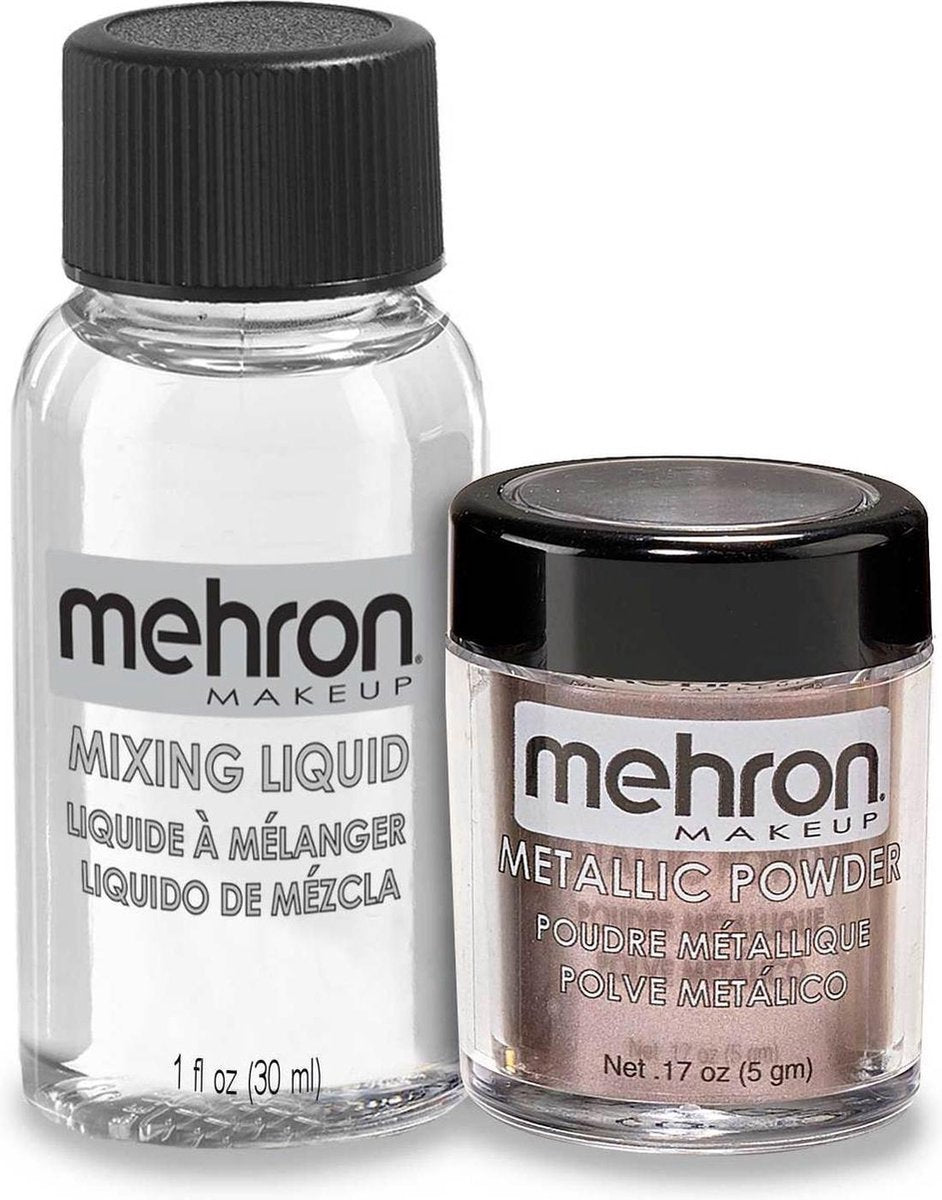 Mehron Schmink Metallic Poeder + Mixing Liquid - Lavendel