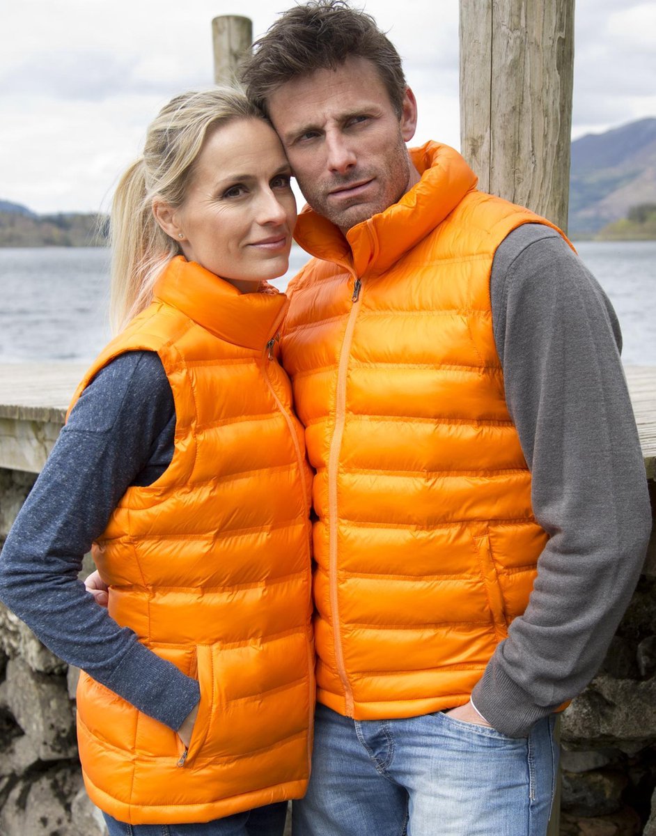 Result Bodywarmer Waterafstotend - Winddicht Kleur Oranje Maat XL