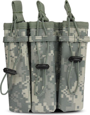 101Inc Molle pouch Sidearm 3 Mag. B digital ACU camo