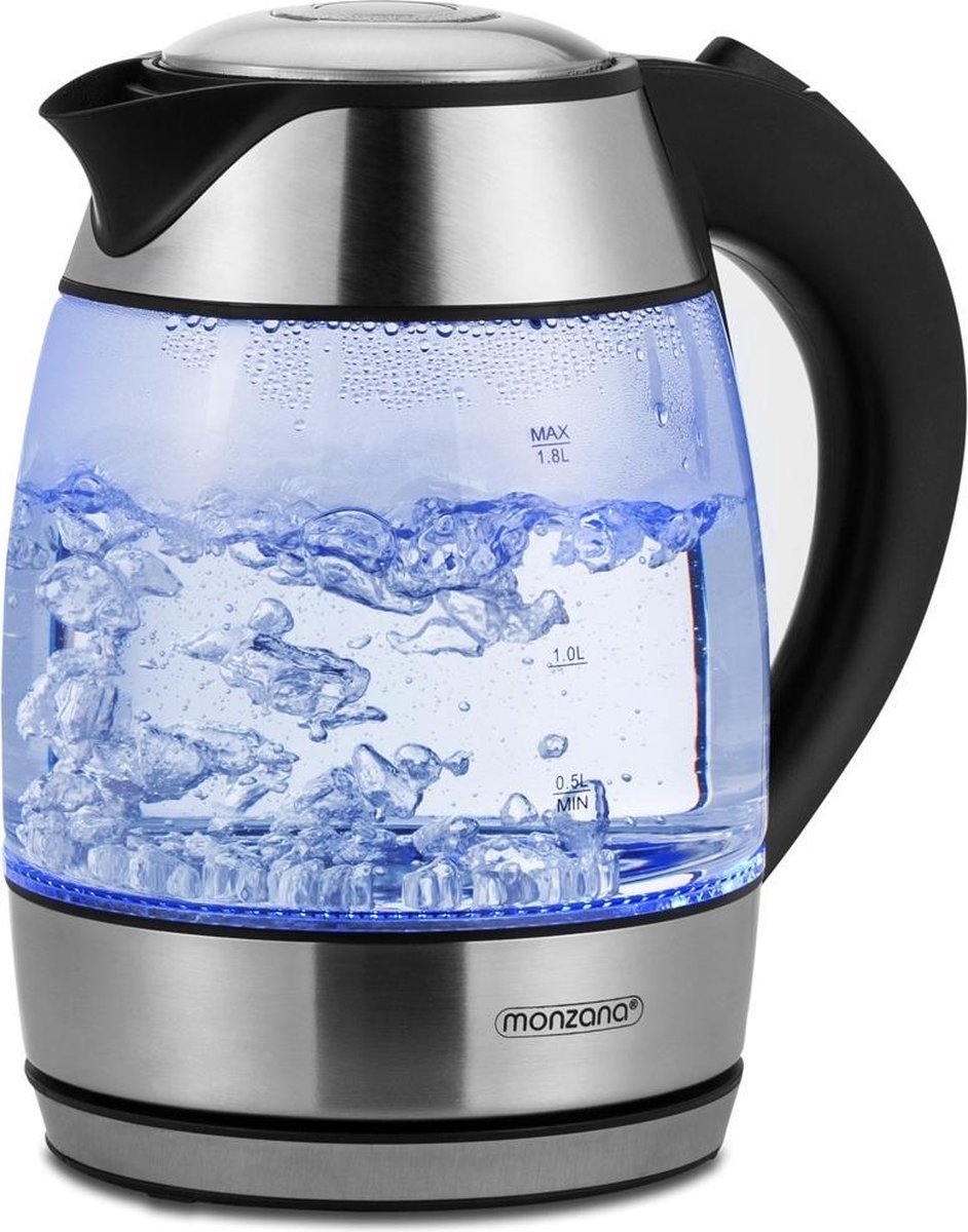Deuba Waterkoker Zwart/Zilverglas 1