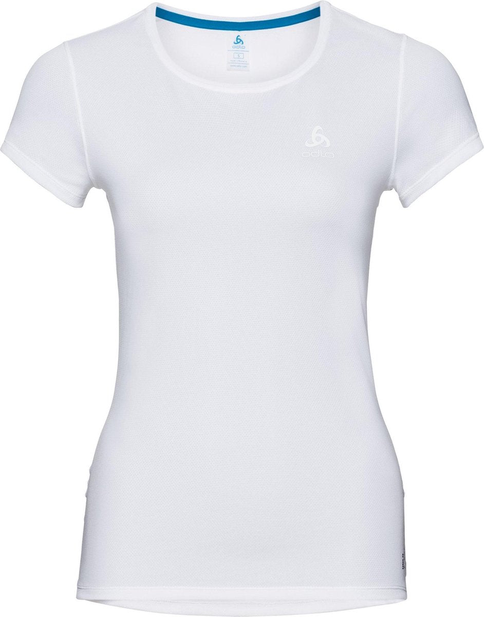 Odlo Active F-Dry Lightsuw Top Crew Neck Ss Sportshirt Dames - White