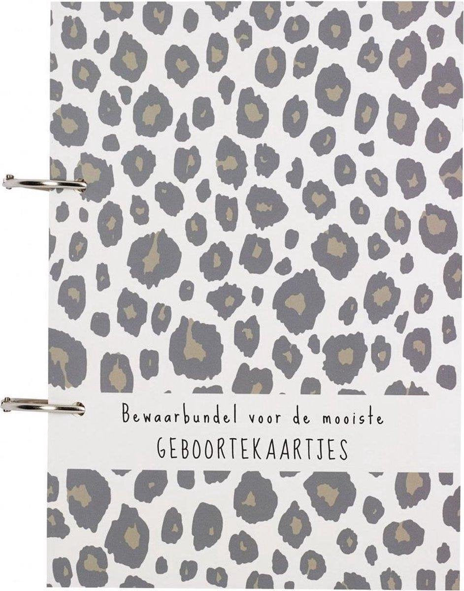 Geboortekaartjesbundel Meyco | panter | geboortekaartjes | boekje | kraamcadeau | bundelen | luipaard | leopard