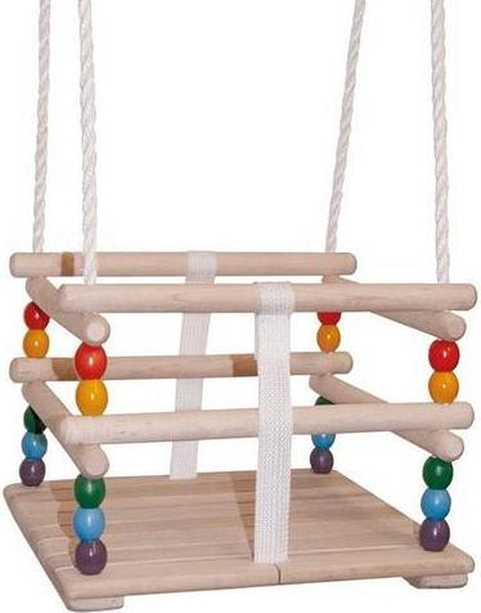 Houten kleuterschommel