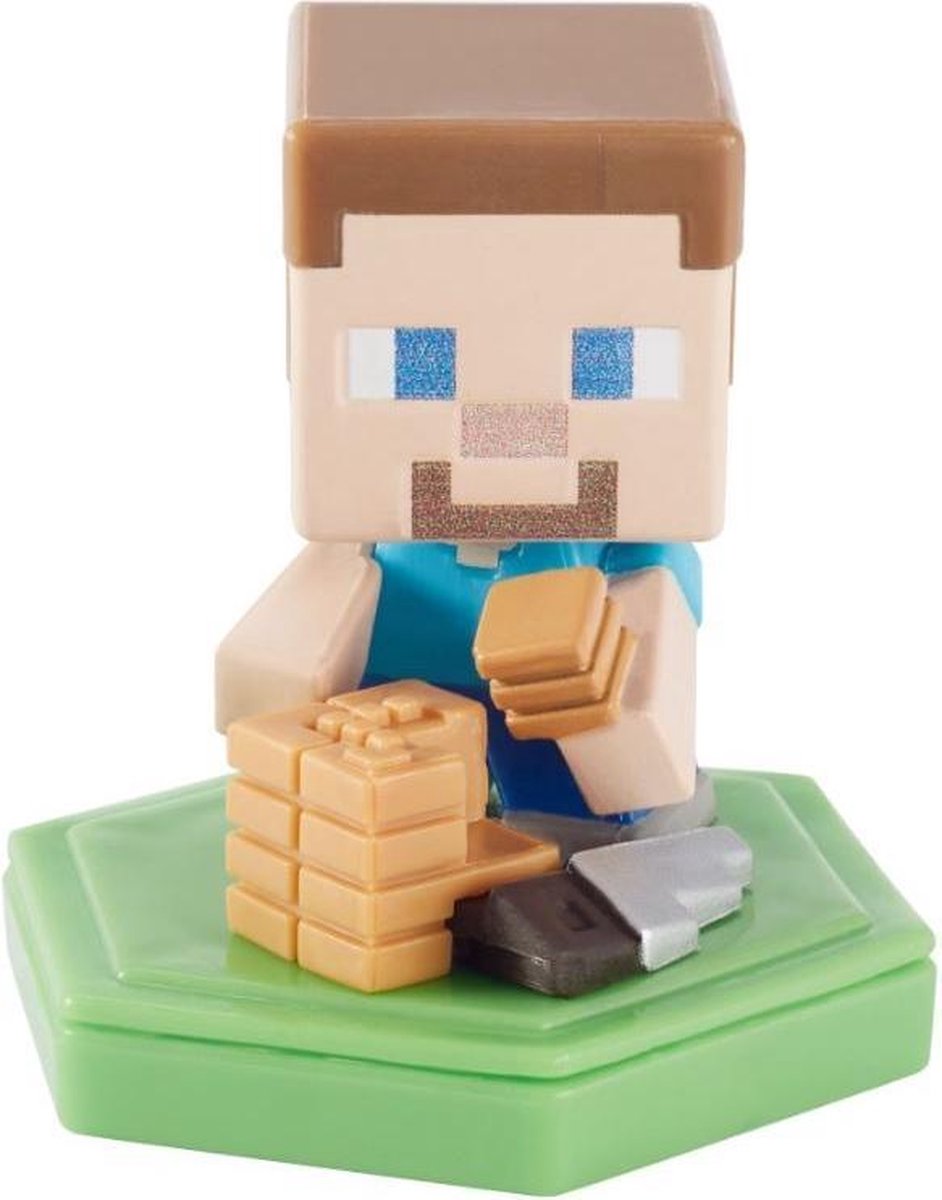 Mattel Speelfiguur Minecraft Earth Boost Junior 5 Cm Beige/groen