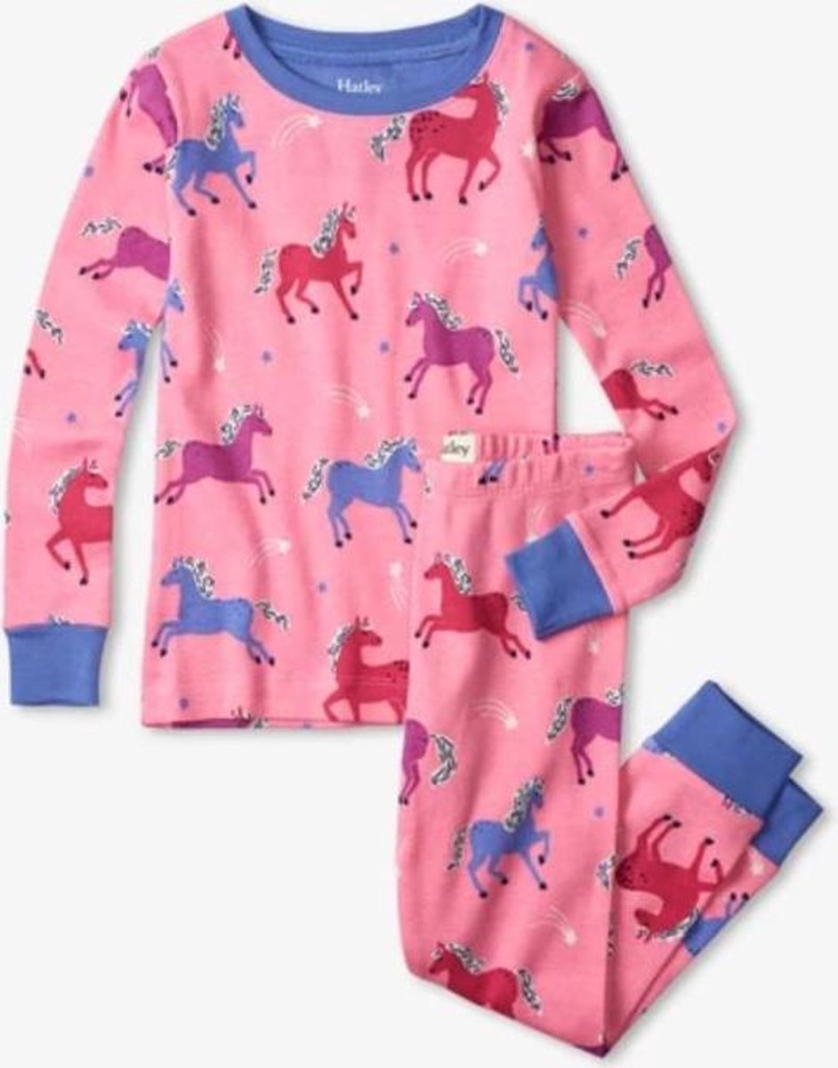 Hatley pyjama biologisch katoen dreamy horses 12 jaar - maat 152