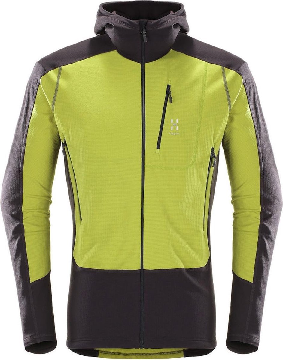 Haglöfs - Alder Hood - Grijs/Groen - Heren - maat  S