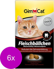 Gimcat Kat Vleesballetjes - Kattensnack - 6 x Vlees 100 g