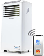 Daewoo DA9KSWE Mobiele Airco 9000 BTU - Smart - Wi-Fi - Luchtontvochtiging - Ventilator - voor Slaapkamer en Woonkamer