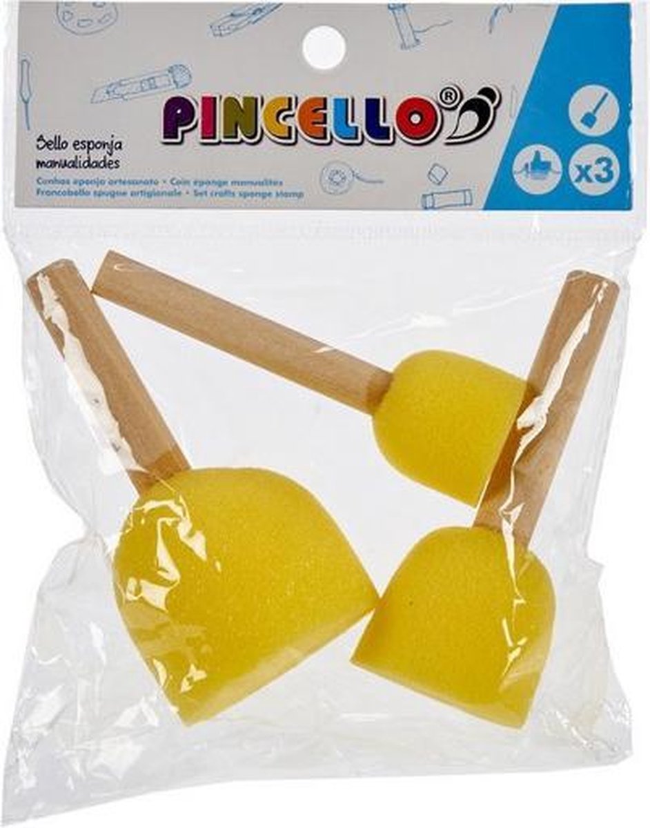 Pincello Spons Tamponeerkwasten 3 stuks