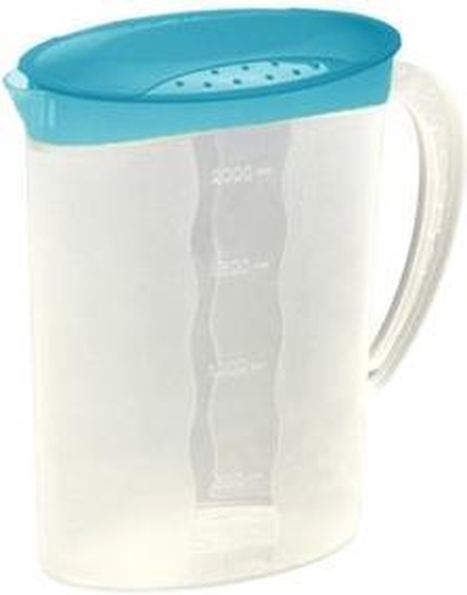 OK sapkan met deksel 2 0 liter blauw