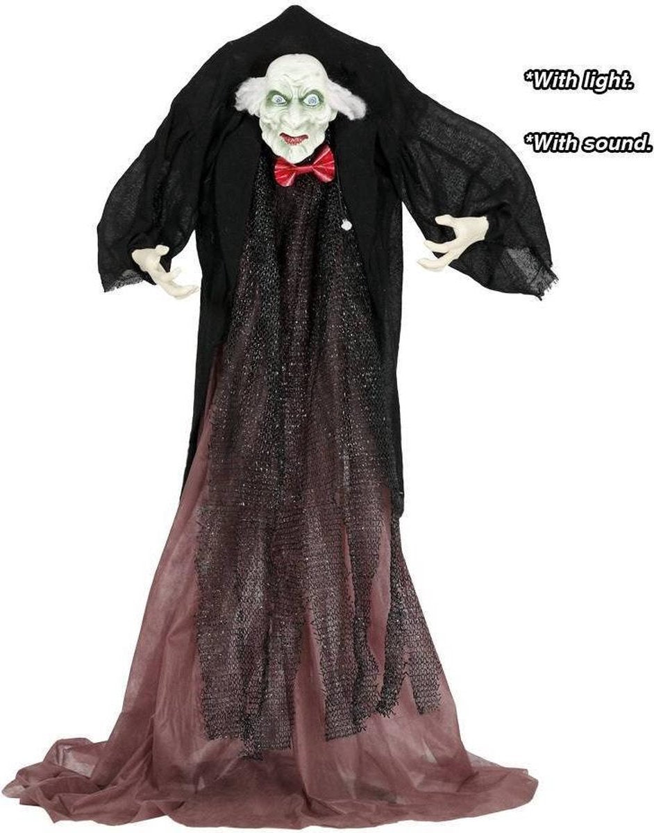Halloween Pop Butler met licht en geluid 170cm