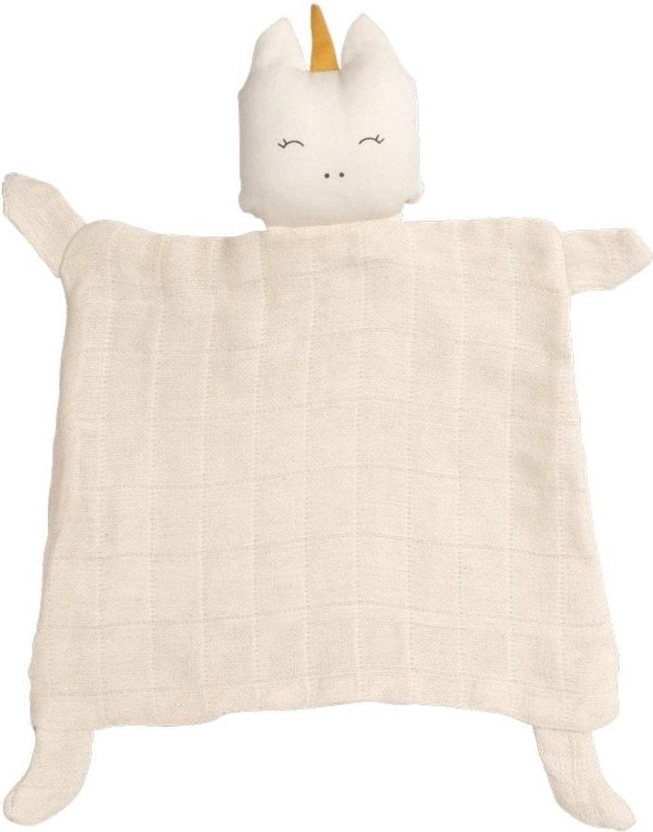 Knuffeldoekje Unicorn Creme