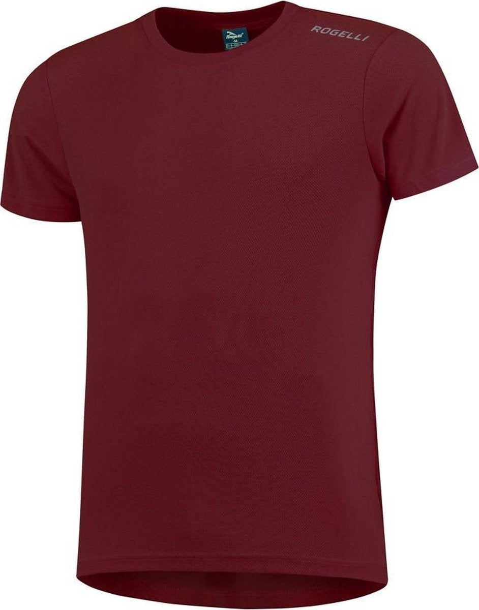 Rogelli promo  Sportshirt - Maat XXL  - Mannen - bordeaux rood