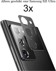 Beschermglas Samsung S21 Ultra Screenprotector - Samsung Galaxy S21 Ultra Screenprotector - Samsung S21 Ultra Screen Protector Camera - 3 stuks