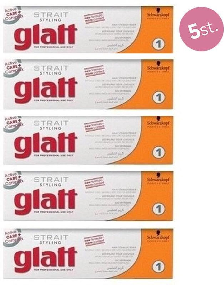 5X Schwarzkopf Strait Styling Glatt kit 1 2x40ml