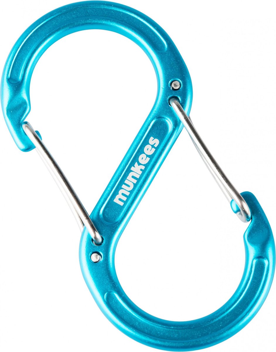Munkees Karabijnhaak S-shape Draadsluiting 6 X 60 Mm Blauw