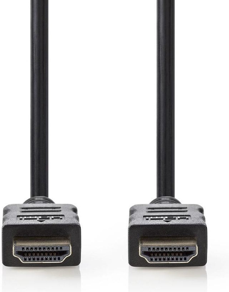 High Speed ​​HDMI™-Kabel met Ethernet | HDMI™ Connector | HDMI™ Connector | 1080p@60Hz | 10.2 Gbps | 30.0 m | Rond | PVC | Zwart | Label