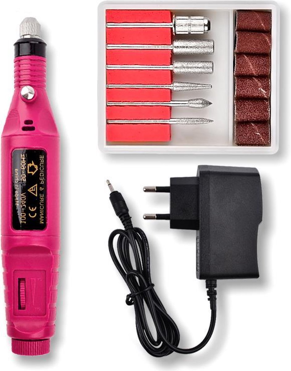 Handheld Nagelfrees Voor Manicure & Pedicure Motor - Nagel Frees Elektrische Vijl Set - Freesmachine Met Bitjes