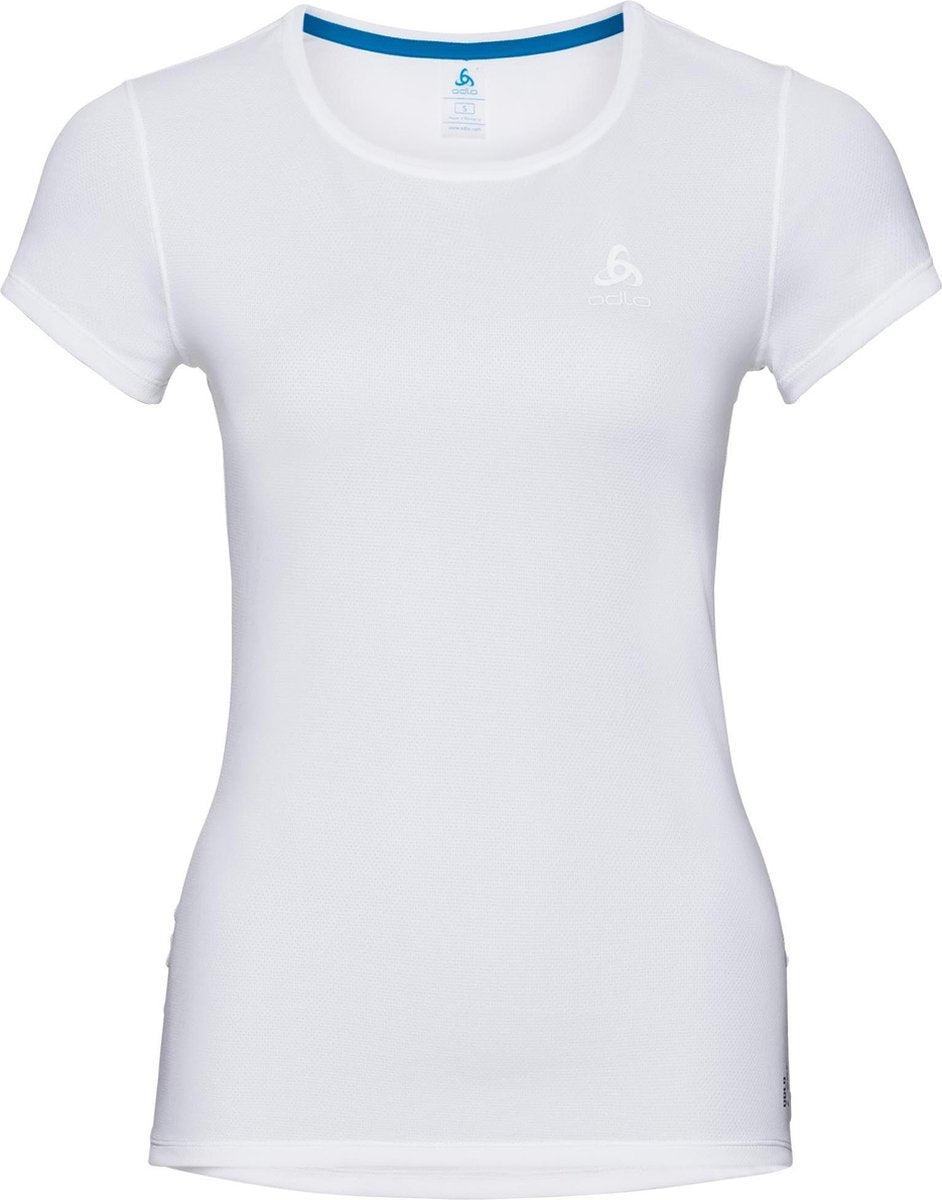 Odlo Active F-Dry Lightsuw Top Crew Neck Ss Sportshirt Dames - White