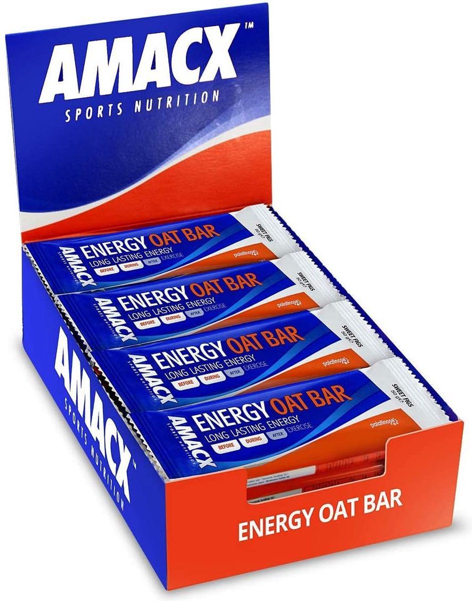 Amacx Energy Oat Bar 50 gr - Energiereep - Sweet Figs - 12 stuks