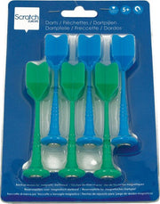 Scratch Active Play: MAGNETISCHE DARTS - SET Blauw/Groen diam.2.5x9cm