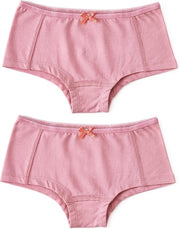 Little Label - meisjes - onderbroek (2 stuks) - roze - maat 134/140 - bio-katoen