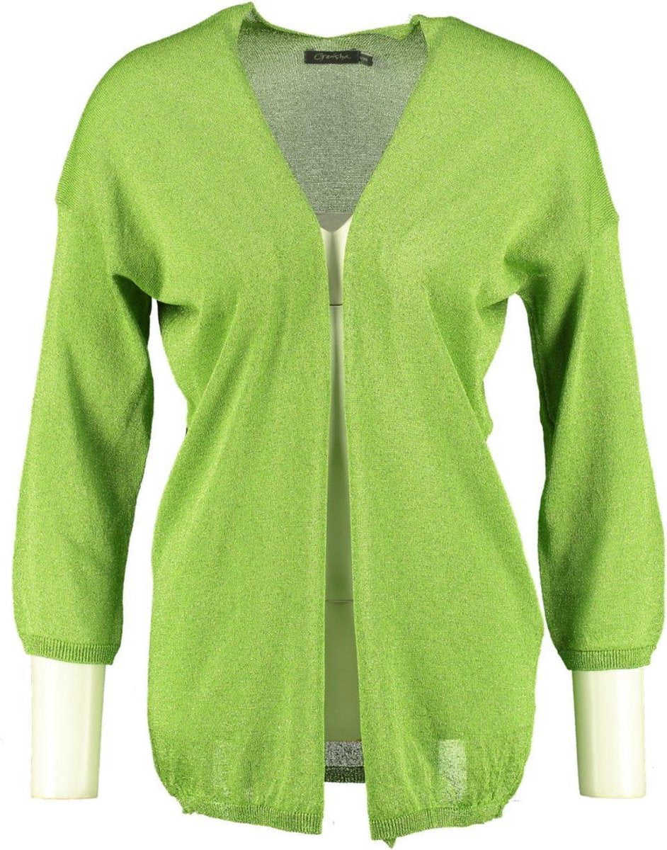Geisha groen glittervestje 3/4 mouw - Maat S