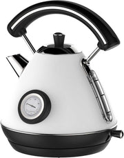 Schafer Retro waterkoker - RVS - 1.7 liter - wit