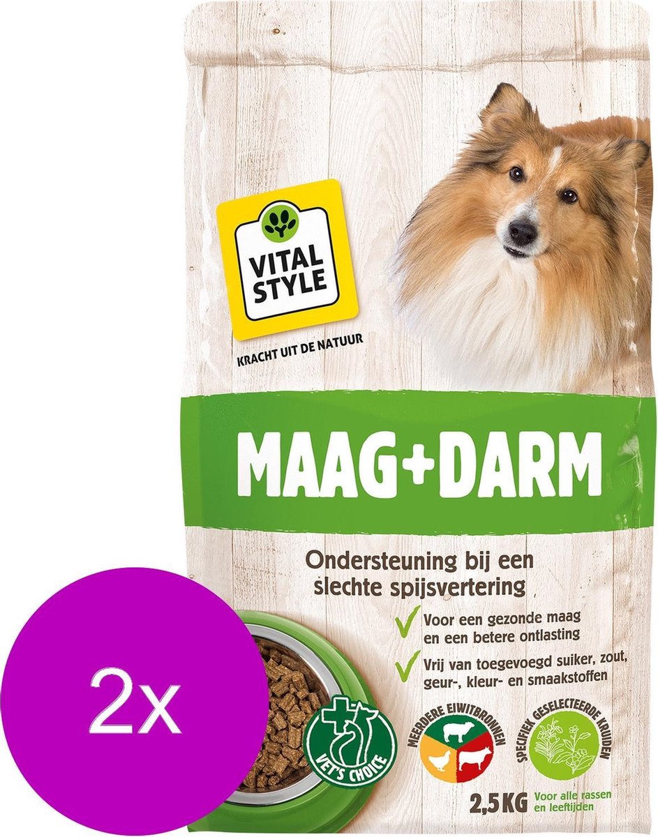 Ecostyle Maag + Darm - Hondenvoer - 2 x 2.5 kg