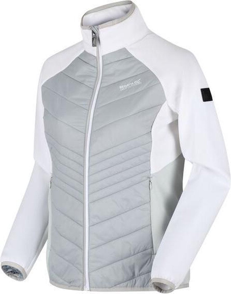 Regatta Outdoorjas Clumber Dames Polyamide Wit/grijs Mt 40