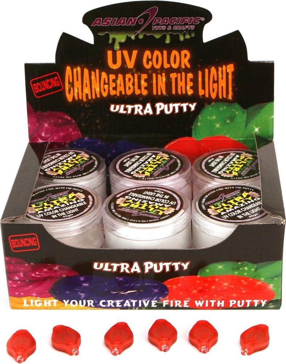 Putty 45 Gr UV Reagerend Display 12 Stuks