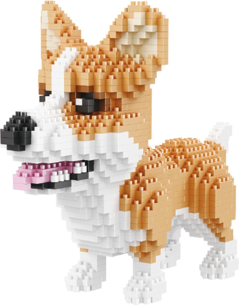 Balody Corgi - Nanoblocks - bouwset / 3D puzzel - 1380 bouwsteentjes