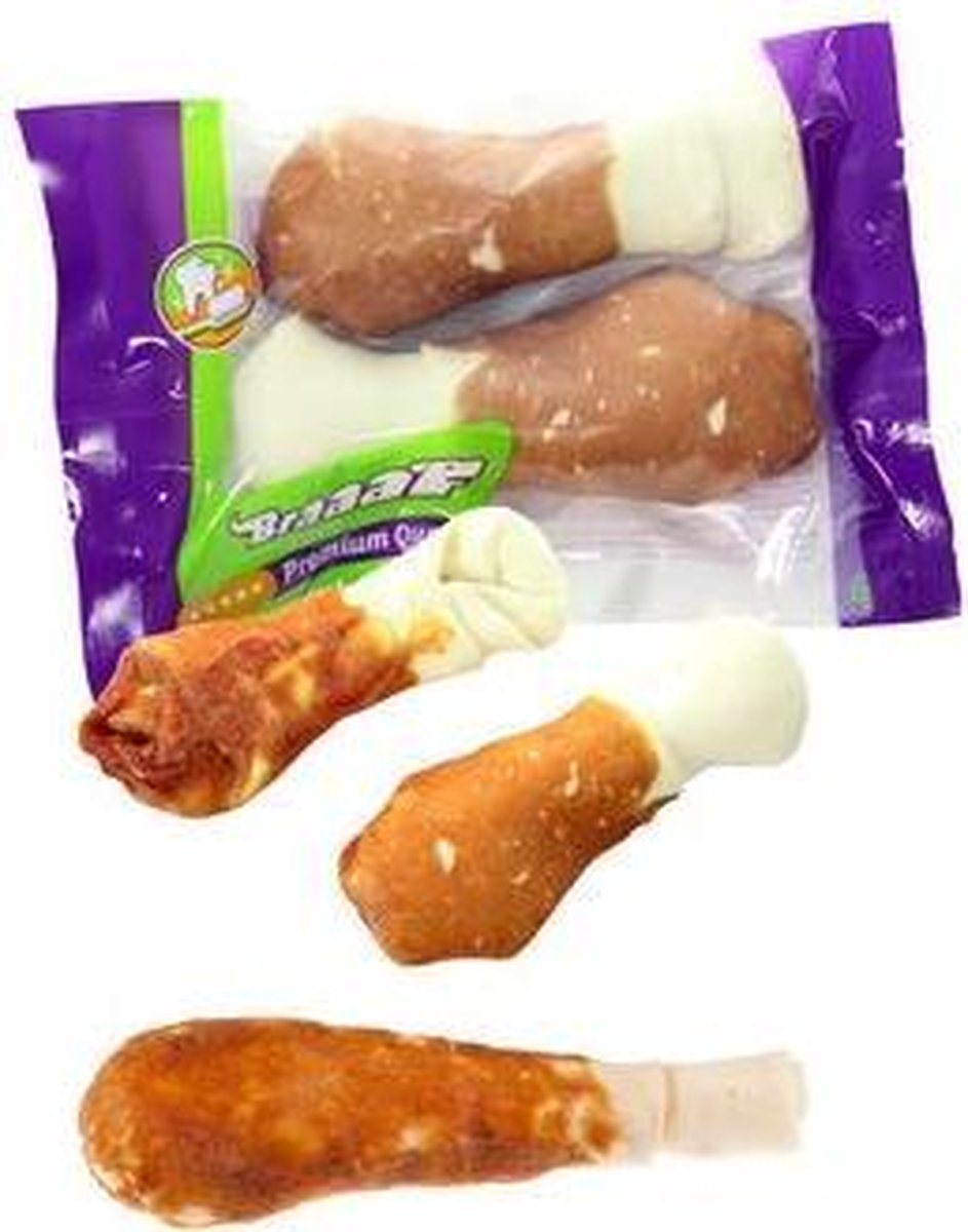 Braaaf Premium Snack - Drumsticks met Eend - Hond - Snack - 17