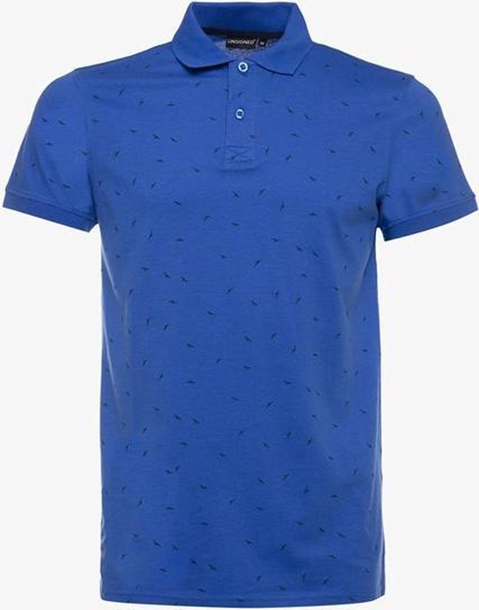 Unsigned heren polo - Blauw - Maat 3XL